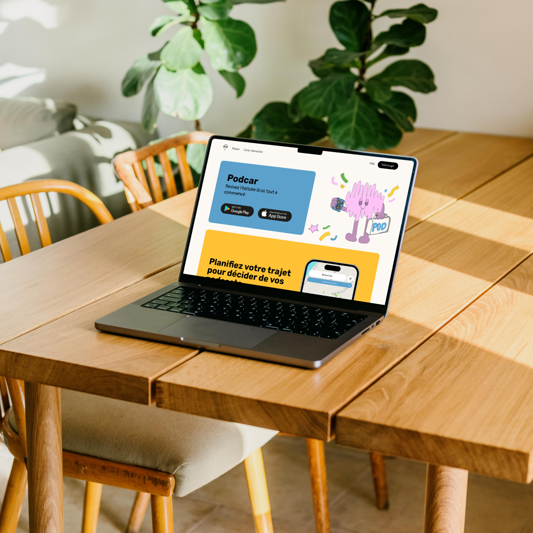 Visuel de couverture Podcar, application de podcasts géolocalisés